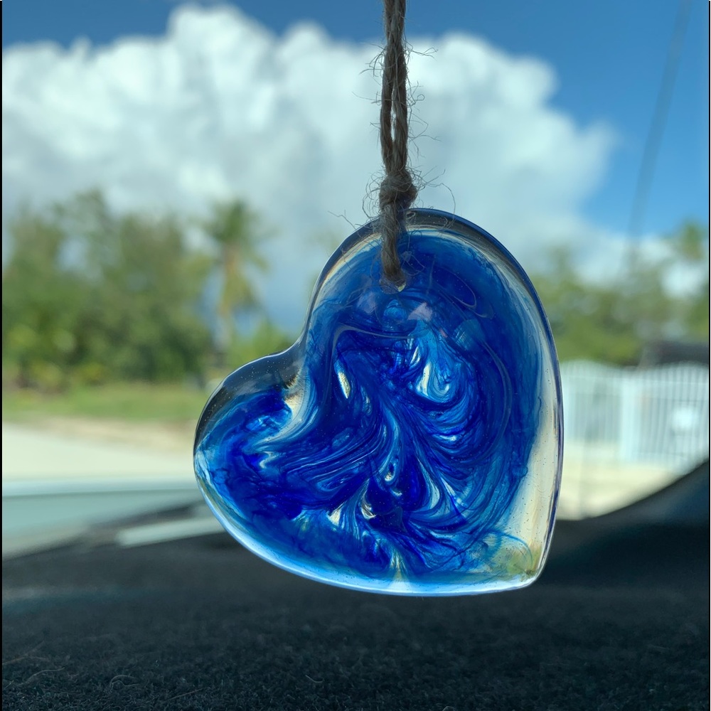Heart Car Mirror Charm